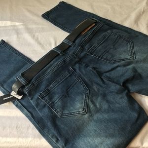 Boys Belted Authentic Blue Denim Diesel Jeans
